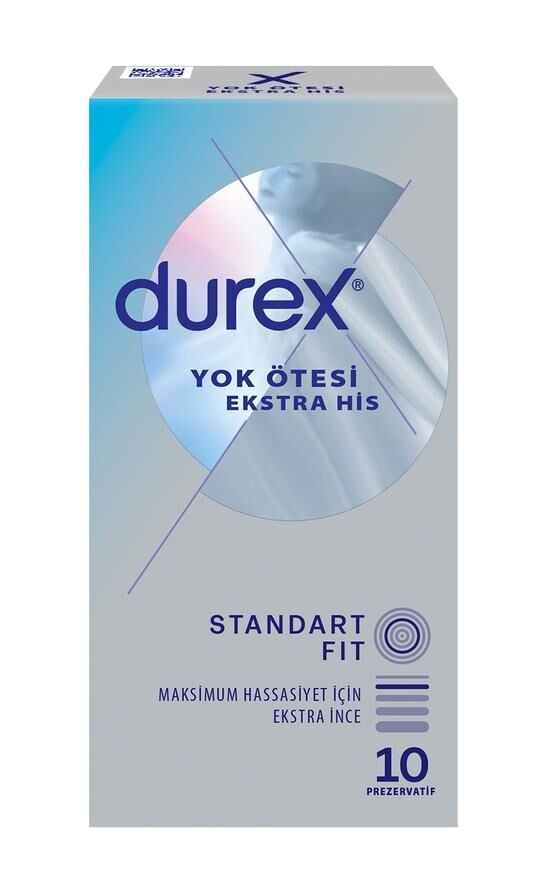 Durex Yok Ötesi Ekstra İnce Ekstra His 10'lu Prezervatif