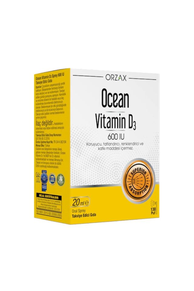 Ocean Vitamin D3 600 IU Oral Sprey 20 ml
