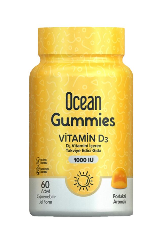 Ocean Gummies Vitamin D3 60 Çiğneme Form