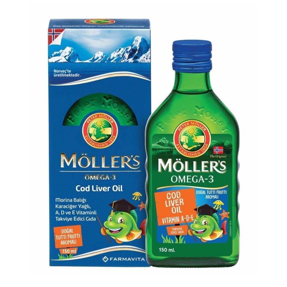 Möller's Omega-3 Balık Yağı Şurubu Tutti Frutti 150 ml